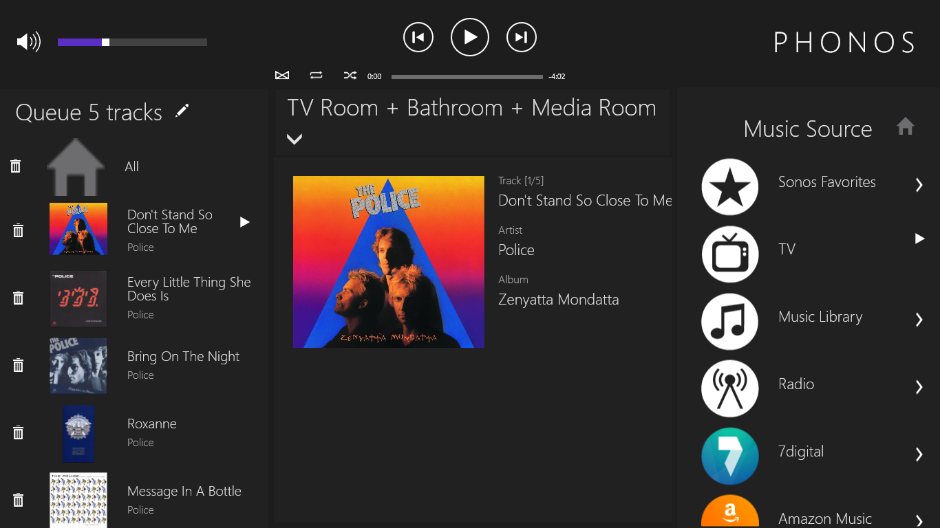 Phonos: Sonos App for Windows 8.1, 10 and Windows RT